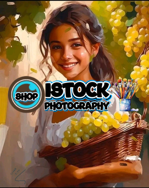 Girl with fruit