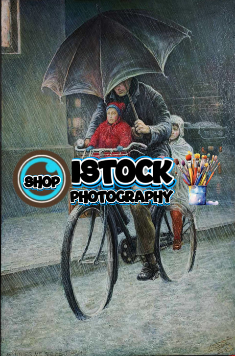 2019 - RAINY MORNING 70x100 cm oil in canvas